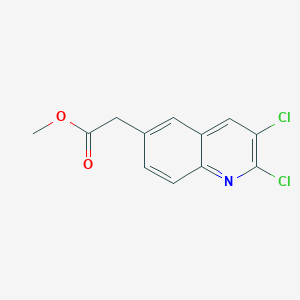 molecular formula C12H9Cl2NO2 B1460773 Methyl 2-(2,3-dichloroquinolin-6-yl)acetate CAS No. 1081320-83-3