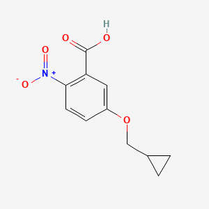B1460783 5-(Cyclopropylmethoxy)-2-nitrobenzoic acid CAS No. 1019619-67-0