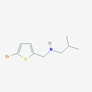 molecular formula C9H14BrNS B1460784 N-((5-Bromothiophen-2-yl)methyl)-2-methylpropan-1-amine CAS No. 1019531-99-7