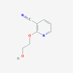 molecular formula C8H8N2O2 B1460787 2-(2-Hydroxyethoxy)nicotinonitrile CAS No. 1019546-44-1
