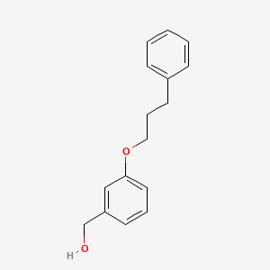 molecular formula C16H18O2 B1460808 [3-(3-Phenylpropoxy)phenyl]methanol CAS No. 1021022-84-3