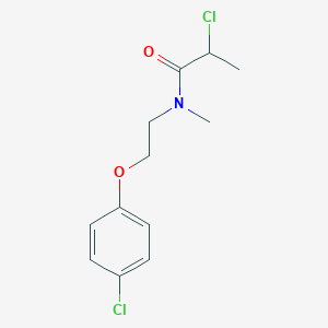 molecular formula C12H15Cl2NO2 B1460810 2-chloro-N-[2-(4-chlorophenoxy)ethyl]-N-methylpropanamide CAS No. 1049872-54-9