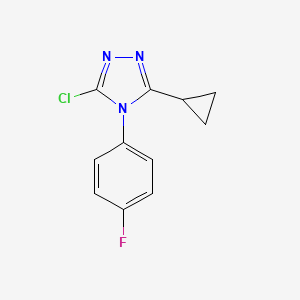 3-chloro-5-cyclopropyl-4-(4-fluorophenyl)-4H-1,2,4-triazole