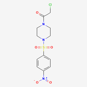 1-(Chloroacetyl)-4-[(4-nitrophenyl)sulfonyl]piperazine