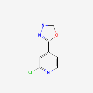 2-Chloro-4-(1,3,4-oxadiazol-2-yl)pyridine
