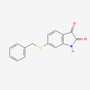 6-(benzylsulfanyl)-2,3-dihydro-1H-indole-2,3-dione