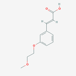 3-[3-(2-Methoxyethoxy)phenyl]prop-2-enoic acid