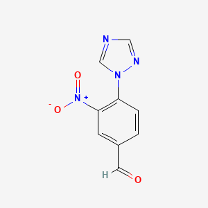 3-Nitro-4-(1H-1,2,4-triazol-1-yl)benzaldehyde