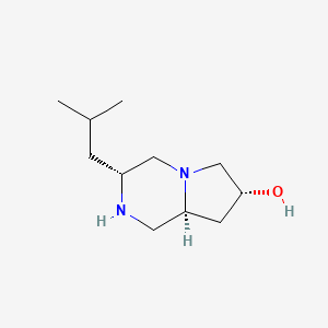(3R,7R,8AS)-3-isobutyloctahydropyrrolo[1,2-a]pyrazin-7-ol