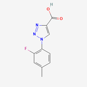 1-(2-fluoro-4-methylphenyl)-1H-1,2,3-triazole-4-carboxylic acid