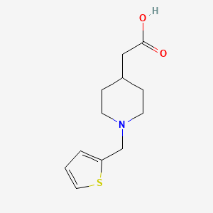 2-(1-(Thiophen-2-ylmethyl)piperidin-4-yl)acetic acid