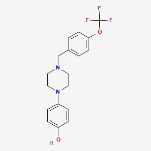 B1460864 4-[4-(4-Trifluoromethoxybenzyl)piperazin-1-yl]phenol CAS No. 681482-74-6
