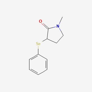 molecular formula C11H13NOSe B14608663 1-Methyl-3-(phenylselanyl)pyrrolidin-2-one CAS No. 59953-52-5