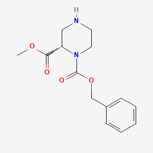 molecular formula C14H18N2O4 B1460875 Methyl (S)-1-N-Cbz-piperazine-2-carboxylate CAS No. 314741-63-4