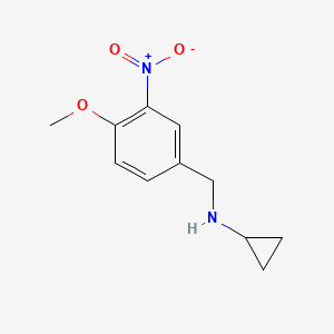 Cyclopropyl-(4-methoxy-3-nitrobenzyl)-amine