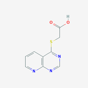 molecular formula C9H7N3O2S B1460887 (Pyrido[2,3-{d}]pyrimidin-4-ylthio)acetic acid CAS No. 1105192-55-9
