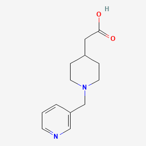 B1460892 2-{1-[(Pyridin-3-yl)methyl]piperidin-4-yl}acetic acid CAS No. 1158699-58-1