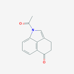 molecular formula C13H11NO2 B146090 1-Acetyl-3,4-dihydrobenzo[cd]indol-5-one CAS No. 60272-21-1
