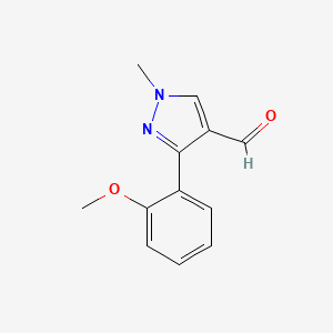 3-(2-methoxyphenyl)-1-methyl-1H-pyrazole-4-carbaldehyde
