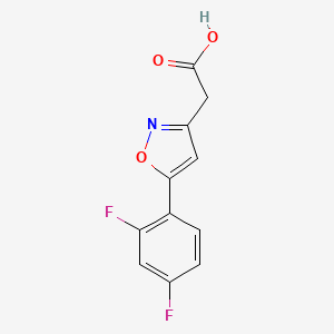 [5-(2,4-Difluorophenyl)isoxazol-3-yl]acetic acid