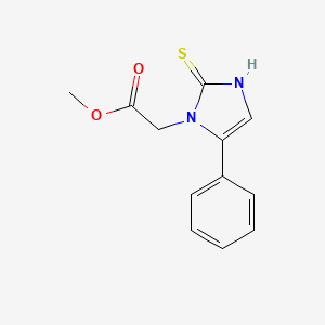 methyl (5-phenyl-2-thioxo-2,3-dihydro-1H-imidazol-1-yl)acetate