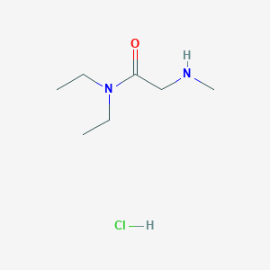 molecular formula C7H17ClN2O B1460927 N,N-diethyl-2-(methylamino)acetamide hydrochloride CAS No. 877880-03-0