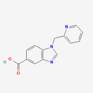 1-(pyridin-2-ylmethyl)-1H-benzimidazole-5-carboxylic acid