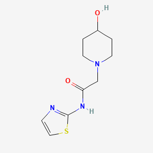 2-(4-hydroxypiperidin-1-yl)-N-(1,3-thiazol-2-yl)acetamide