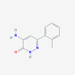 4-amino-6-(2-methylphenyl)pyridazin-3(2{H})-one
