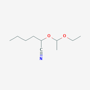 molecular formula C10H19NO2 B14609429 2-(1-Ethoxyethoxy)hexanenitrile CAS No. 60427-76-1