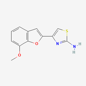 4-(7-Methoxy-1-benzofuran-2-yl)-1,3-thiazol-2-amine
