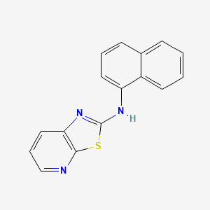 molecular formula C16H11N3S B14609689 N-(Naphthalen-1-yl)[1,3]thiazolo[5,4-b]pyridin-2-amine CAS No. 59888-34-5