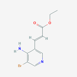 molecular formula C10H11BrN2O2 B1460973 3-(4-氨基-5-溴-3-吡啶基)丙烯酸乙酯 CAS No. 912760-87-3