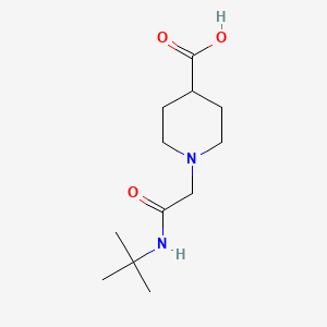 molecular formula C12H22N2O3 B1460976 1-(2-(Tert-butylamino)-2-oxoethyl)piperidine-4-carboxylic acid CAS No. 1156151-43-7