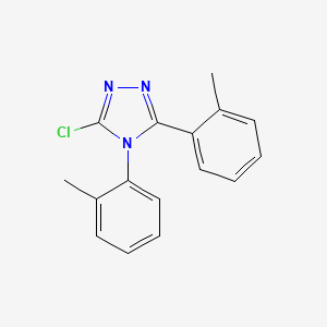 molecular formula C16H14ClN3 B1460977 3-chloro-4,5-bis(2-methylphenyl)-4H-1,2,4-triazole CAS No. 1087784-52-8