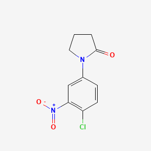 molecular formula C10H9ClN2O3 B1460978 1-(4-Chloro-3-nitrophenyl)pyrrolidin-2-one CAS No. 1087784-40-4