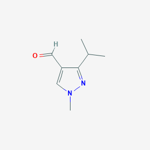 molecular formula C8H12N2O B1460994 1-甲基-3-(异丙基)-1H-吡唑-4-甲醛 CAS No. 1152502-99-2