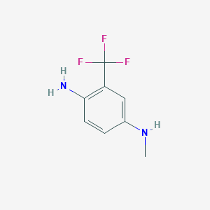 molecular formula C8H9F3N2 B1460997 1-N-methyl-3-(trifluoromethyl)benzene-1,4-diamine CAS No. 1092305-02-6