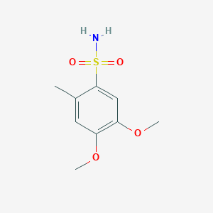 molecular formula C9H13NO4S B1460998 4,5-Dimethoxy-2-methylbenzene-1-sulfonamide CAS No. 60987-21-5