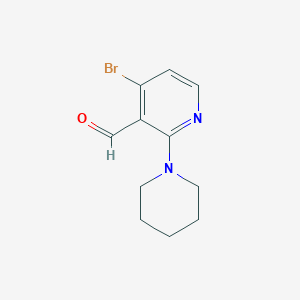 4-Bromo-2-(piperidin-1-yl)pyridine-3-carbaldehyde