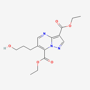 3,7-Diethyl 6-(3-hydroxypropyl)pyrazolo[1,5-a]pyrimidine-3,7-dicarboxylate