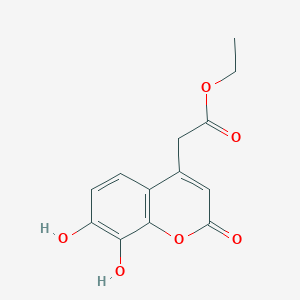 molecular formula C13H12O6 B1461008 ethyl (7,8-dihydroxy-2-oxo-2H-chromen-4-yl)acetate CAS No. 854045-68-4