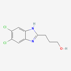 molecular formula C10H10Cl2N2O B1461038 5,6-Dichloro-2-(3-hydroxypropyl)benzimidazole CAS No. 6478-83-7