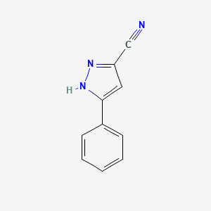 molecular formula C10H7N3 B1461041 5-phenyl-1H-pyrazole-3-carbonitrile CAS No. 1290685-13-0