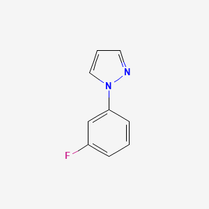molecular formula C9H7FN2 B1461047 1-(3-fluorophenyl)-1H-pyrazole CAS No. 37649-86-8