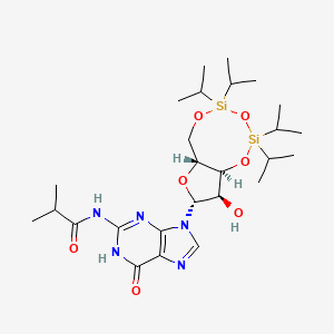 molecular formula C26H45N5O7Si2 B1461060 N2-Isobutyryl-3',5'-O-(1,1,3,3-tetraisopropyl-1,3-disiloxanediyl)guanosine CAS No. 87865-78-9