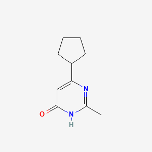 molecular formula C10H14N2O B1461074 6-Cyclopentyl-2-methylpyrimidin-4-ol CAS No. 1412959-83-1