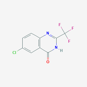 molecular formula C9H4ClF3N2O B1461075 6-Chloro-2-(trifluoromethyl)quinazolin-4(3H)-one CAS No. 35982-55-9