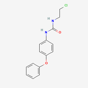 molecular formula C15H15ClN2O2 B14610762 Urea, N-(2-chloroethyl)-N'-(4-phenoxyphenyl)- CAS No. 60984-04-5