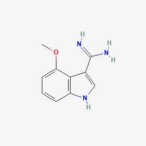 molecular formula C10H11N3O B1461081 4-Methoxy-1H-indole-3-carboximidamide CAS No. 889944-24-5